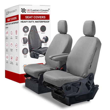 Ford Transit Custom Seat Covers Cotton-Backed PU UK Custom Covers