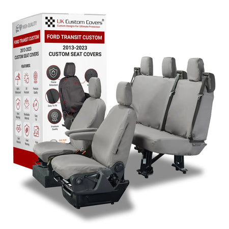 Ford Transit Custom Seat Covers Cotton-Backed PU UK Custom Covers