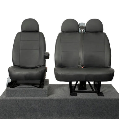 RhinosAutostyling Heavy Duty Waterproof Black Driver's Van Seat Cover For Ford Transit MK8 2014+