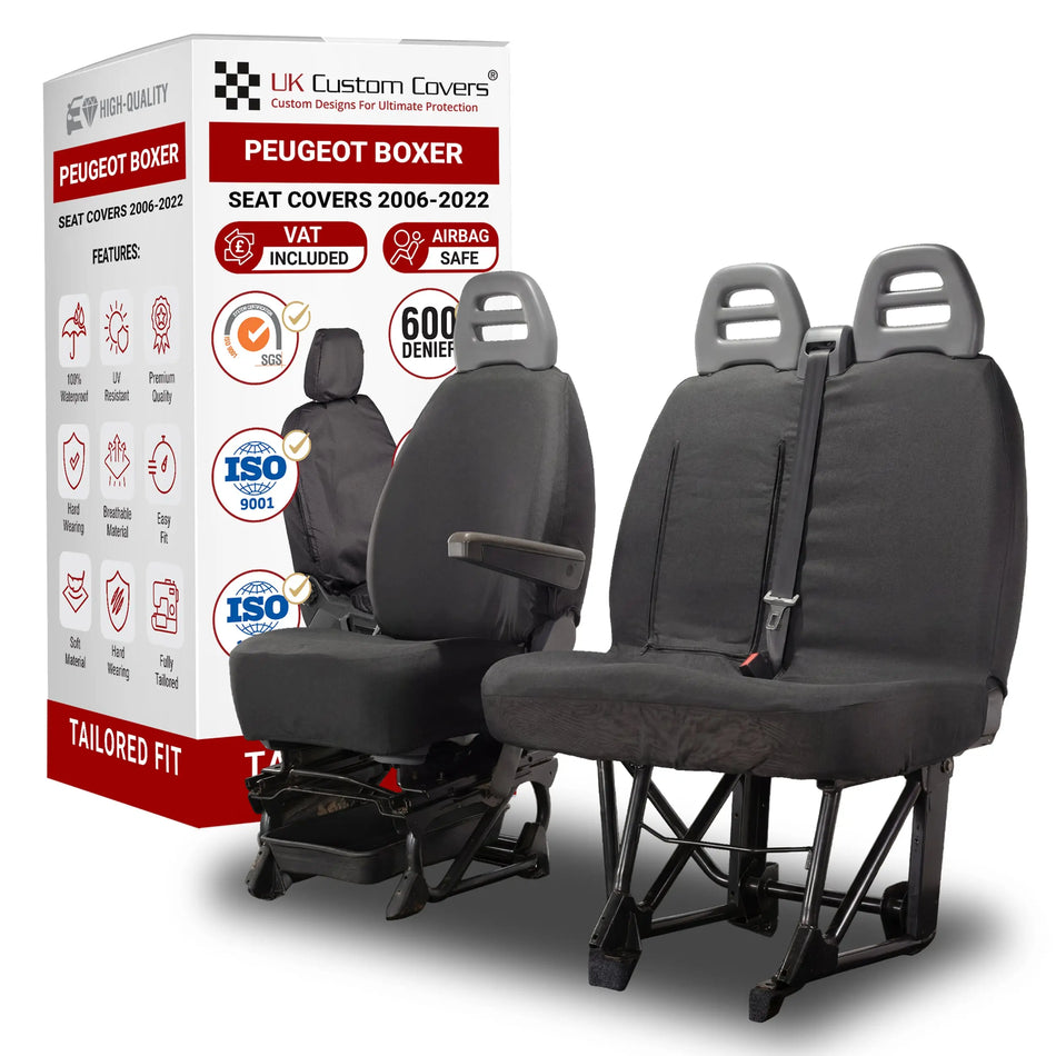 Peugeot Boxer Seat Covers Cotton-Backed PU