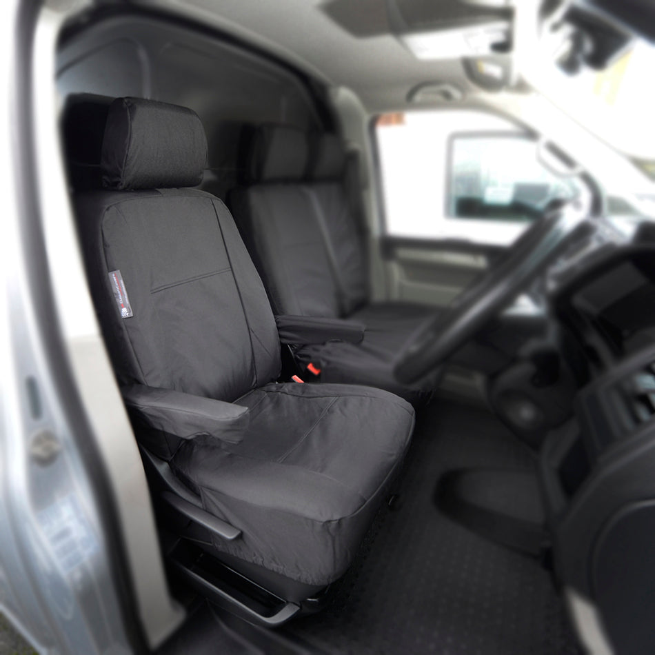 VW T5 / T5.1 Caravelle Tailored PU Seat Covers (2003-2015) - UK Custom Covers