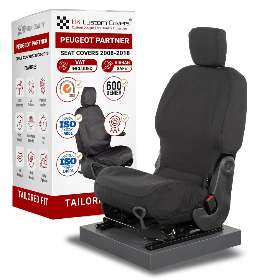 Peugeot Partner Seat Covers Cotton-Backed PU