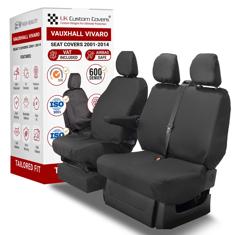 Vauxhall Vivaro Seat Covers Cotton-Backed PU
