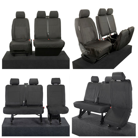 VW T5 / T5.1 Transporter Tailored PU Seat Covers (2003-2015) - UK Custom Covers