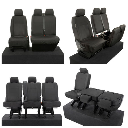 VW T6 / T6.1 Transporter Tailored PU Seat Covers (2015 Onwards) - UK Custom Covers