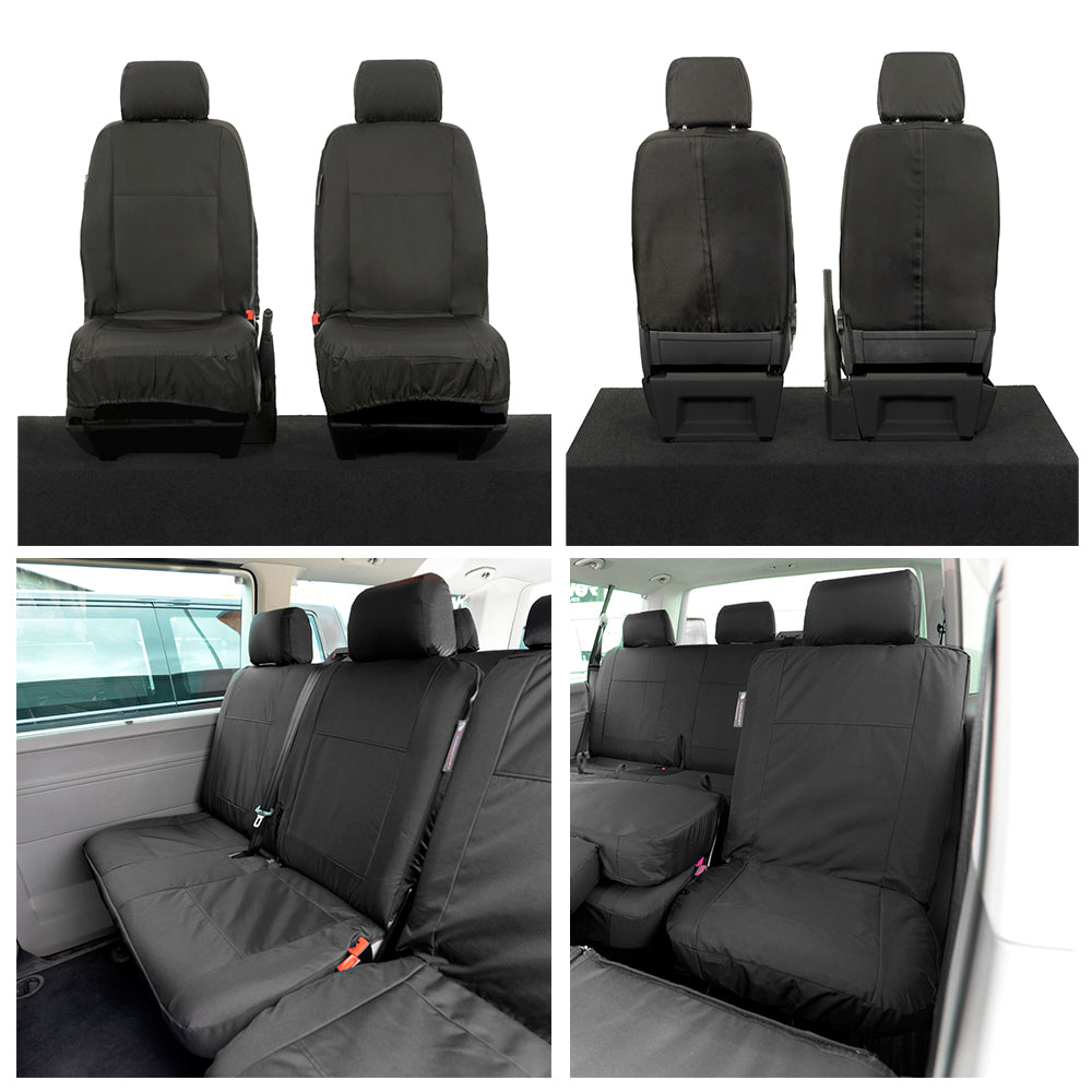 VW T6 / T6.1 Transporter Tailored PU Seat Covers (2015 Onwards) - UK Custom Covers