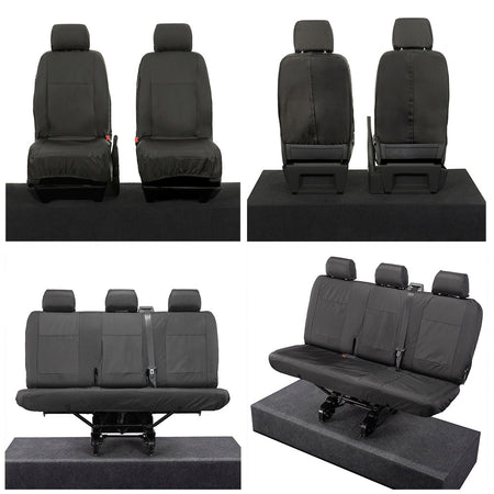 VW T6 / T6.1 Transporter Tailored PU Seat Covers (2015 Onwards) - UK Custom Covers