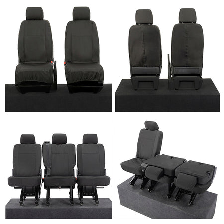 VW T6 / T6.1 Transporter Tailored PU Seat Covers (2015 Onwards) - UK Custom Covers