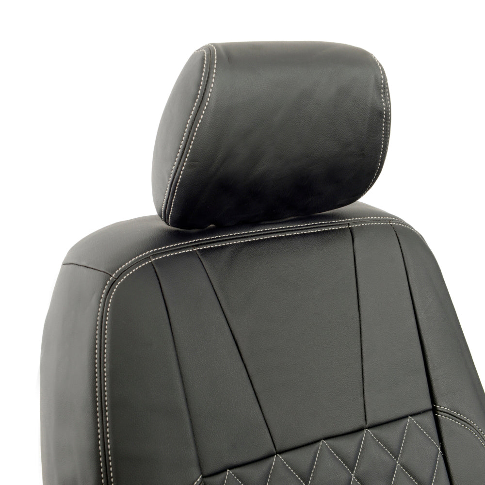 VW T6 / T6.1 Transporter Tailored Leatherette Seat Covers (2015 Onwards) - UK Custom Covers