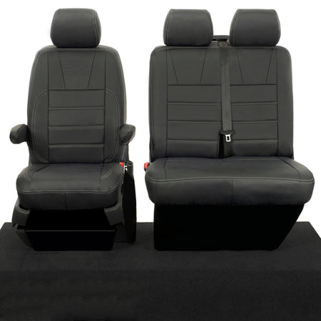 VW T5 / T5.1 Kombi Tailored Leatherette Seat Covers (2003-2015) - UK Custom Covers