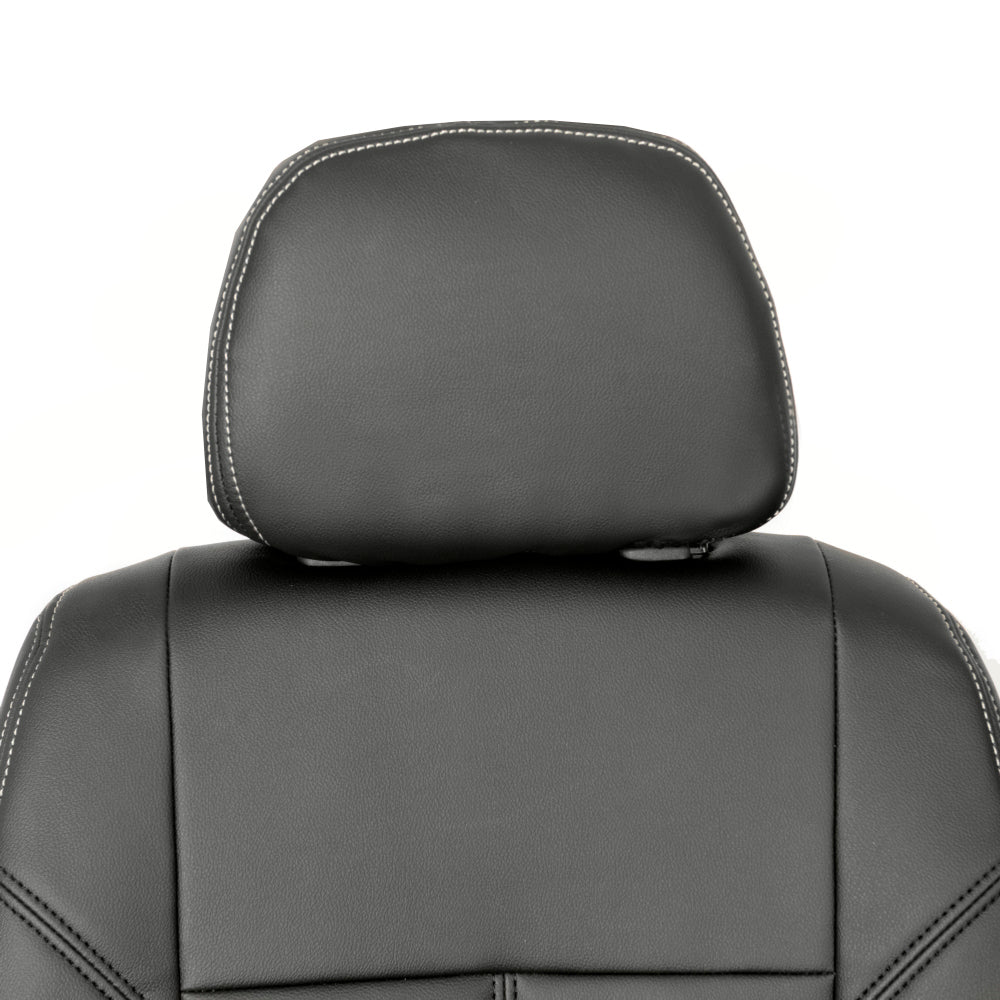 VW Crafter Tailored Leatherette Seat Covers - Black - UK Custom Covers