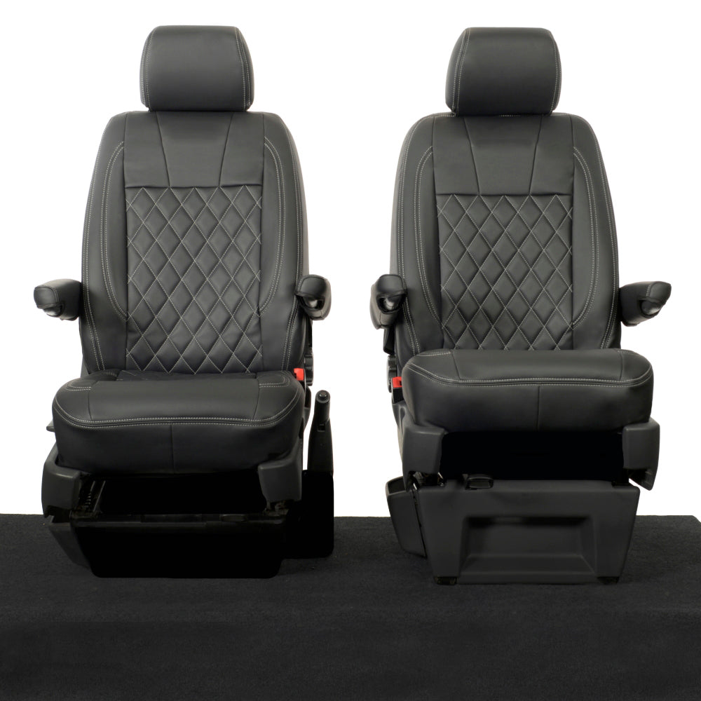 VW T5 / T5.1 Shuttle Tailored Leatherette Seat Covers (2003-2015) - UK Custom Covers