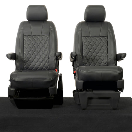 VW T5 / T5.1 Kombi Tailored Leatherette Seat Covers (2003-2015) - UK Custom Covers