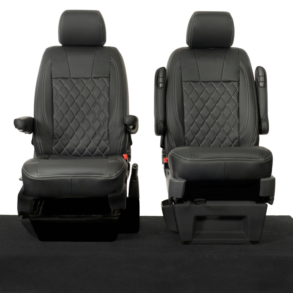 VW T5 / T5.1 Kombi Tailored Leatherette Seat Covers (2003-2015) - UK Custom Covers