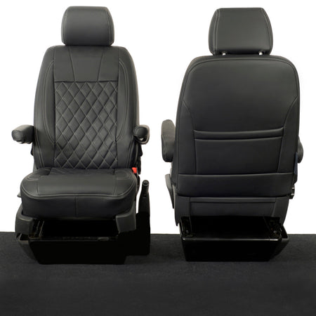 VW T6 / T6.1 Shuttle Tailored Leatherette Seat Covers (2015 Onwards) - UK Custom Covers