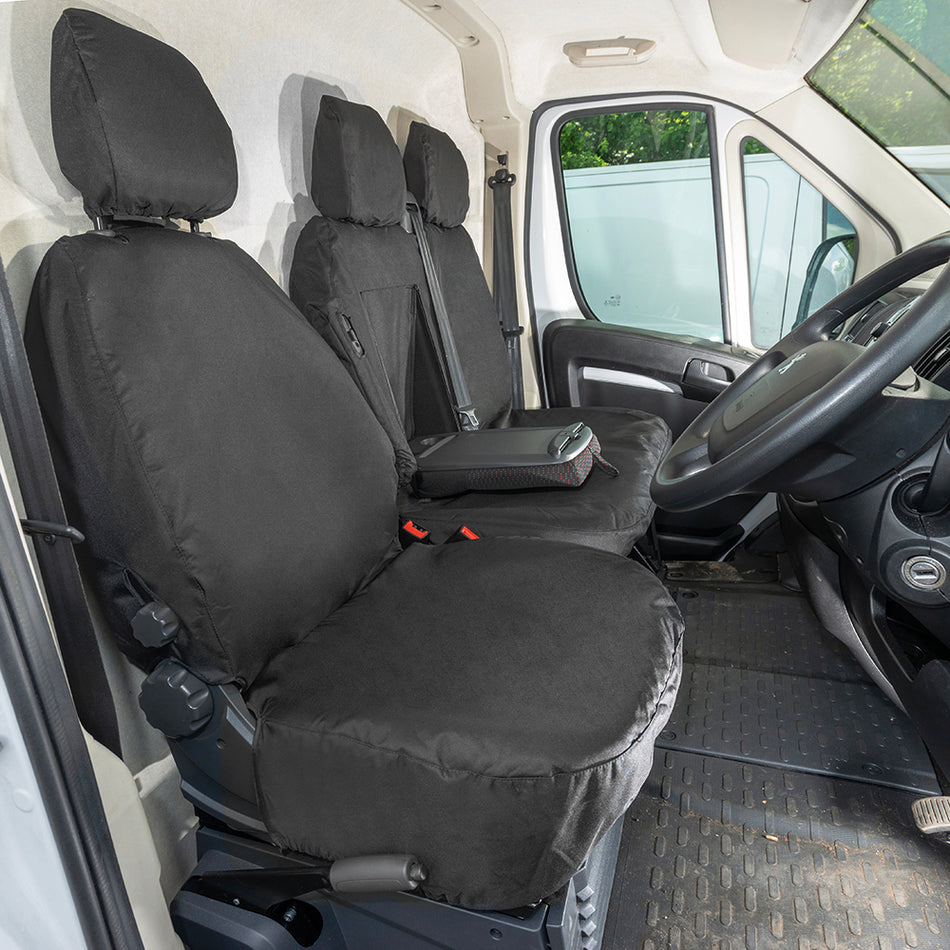 Vauxhall Movano Front Seat Covers (2022 Onwards) Black