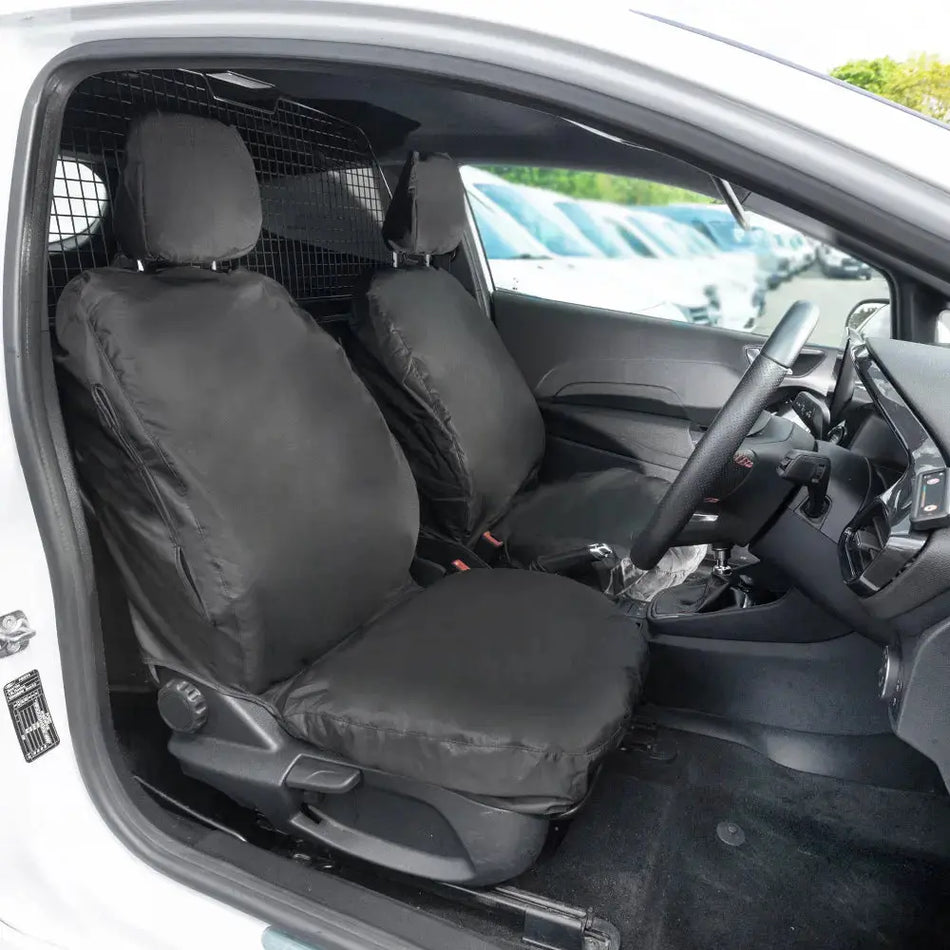 Ford Fiesta Van Tailored PU Front Seat Covers (2018 Onwards) - UK Custom Covers