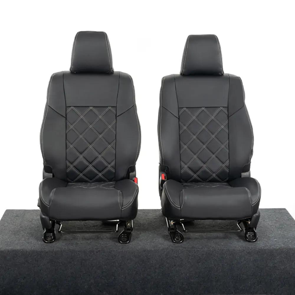 Toyota Hilux Seat Covers Tailored Leatherette 2016+ UK Custom Covers