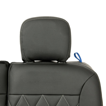 Peugeot Partner Tailored Leatherette Seat Covers - Black - UK Custom Covers