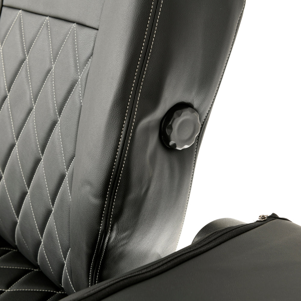 Peugeot Partner Tailored Leatherette Seat Covers - Black - UK Custom Covers