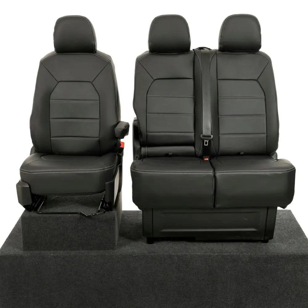 VW Crafter Seat Covers Tailored Leatherette UK Custom Covers