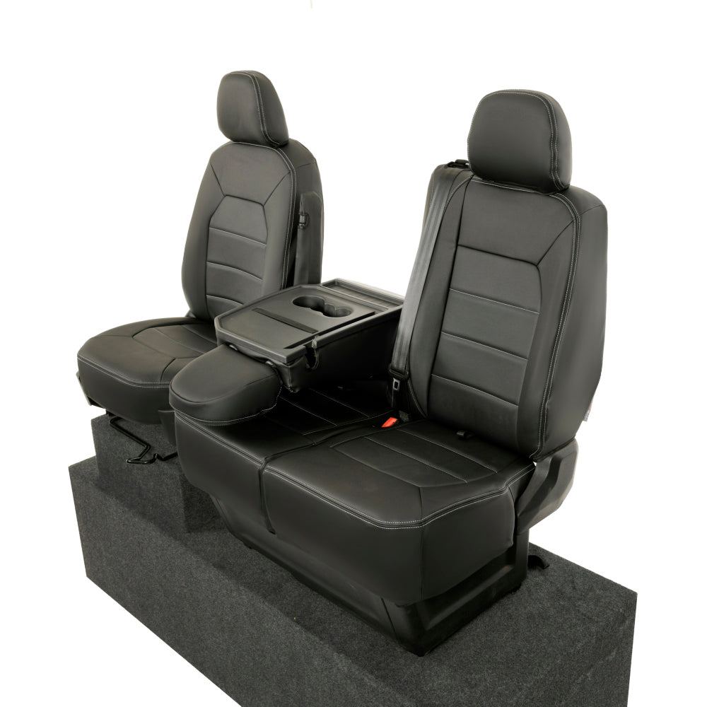 VW Crafter Tailored Leatherette Seat Covers - Black - UK Custom Covers