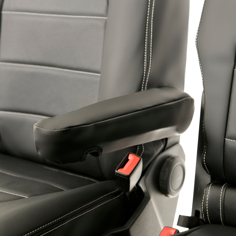 VW Crafter Tailored Leatherette Seat Covers - Black - UK Custom Covers