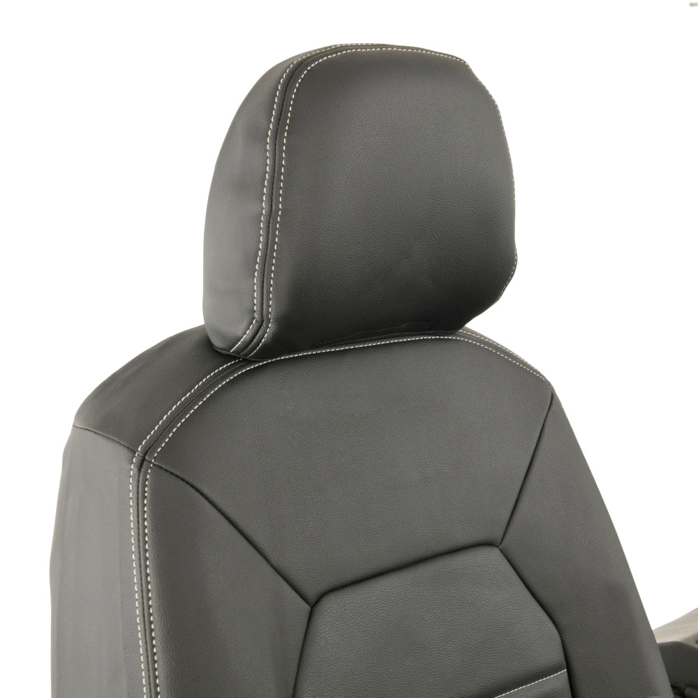 VW Crafter Tailored Leatherette Seat Covers - Black - UK Custom Covers