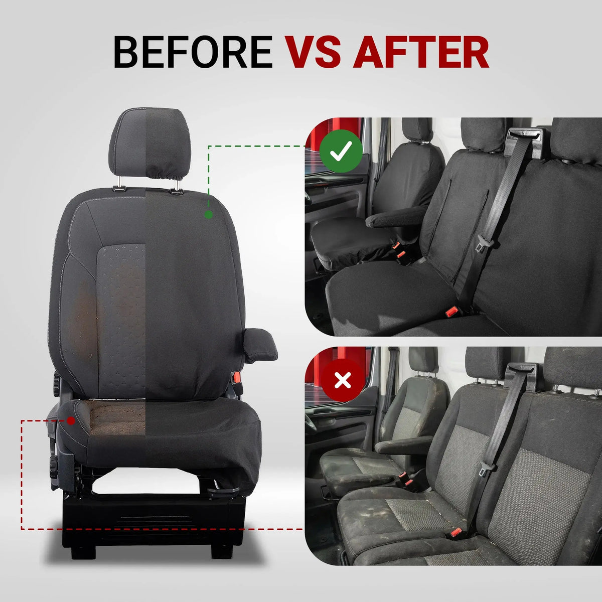 Fiat Doblo Seat Covers Cotton-Backed PU 2022+ UK Custom Covers