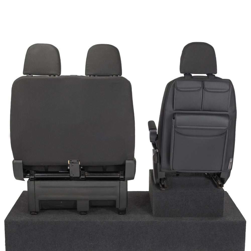 Fits Nissan Primastar Tekna Seat Storage Organisers Leatherette - UK Custom Covers