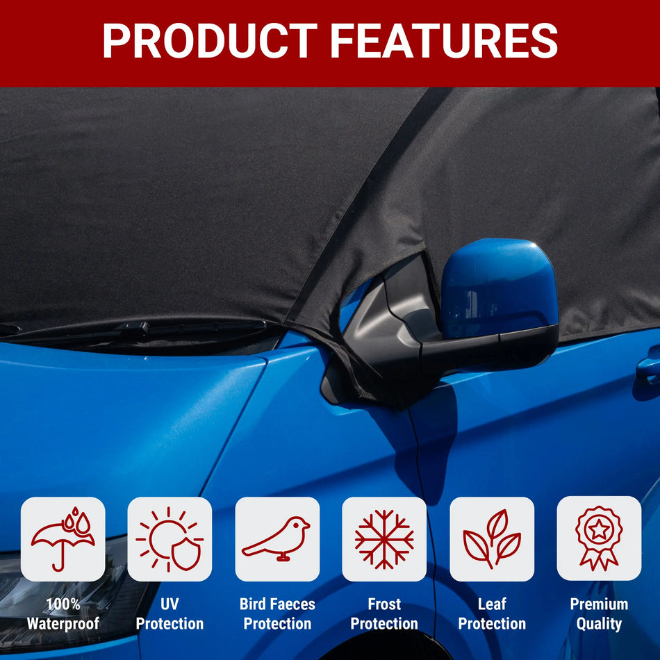 VW T6 Windscreen Cover – Waterproof & Frostproof 2015+ UK Custom Covers