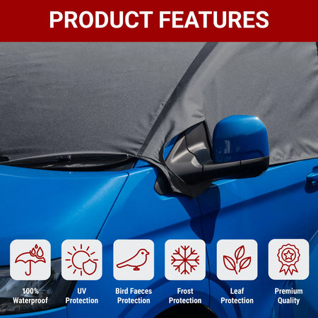 VW T6 Windscreen Cover – Waterproof & Frostproof 2015+ UK Custom Covers