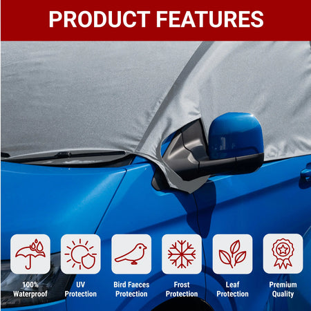 VW T6 Windscreen Cover – Waterproof & Frostproof 2015+ UK Custom Covers