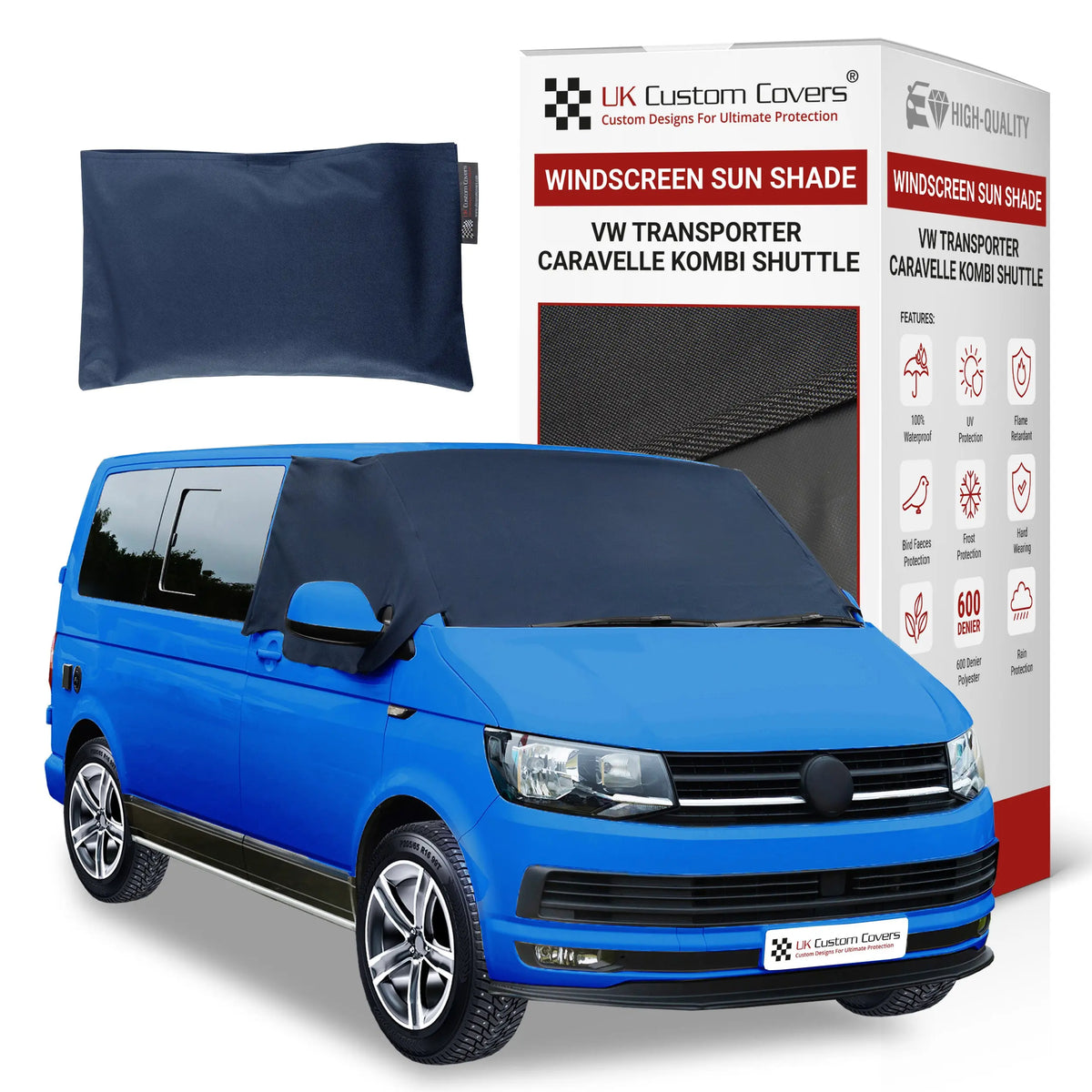 VW T6 Windscreen Cover – Waterproof & Frostproof 2015+ UK Custom Covers