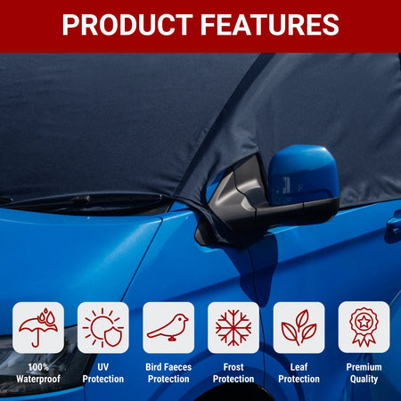 VW T6 Windscreen Cover – Waterproof & Frostproof 2015+ UK Custom Covers