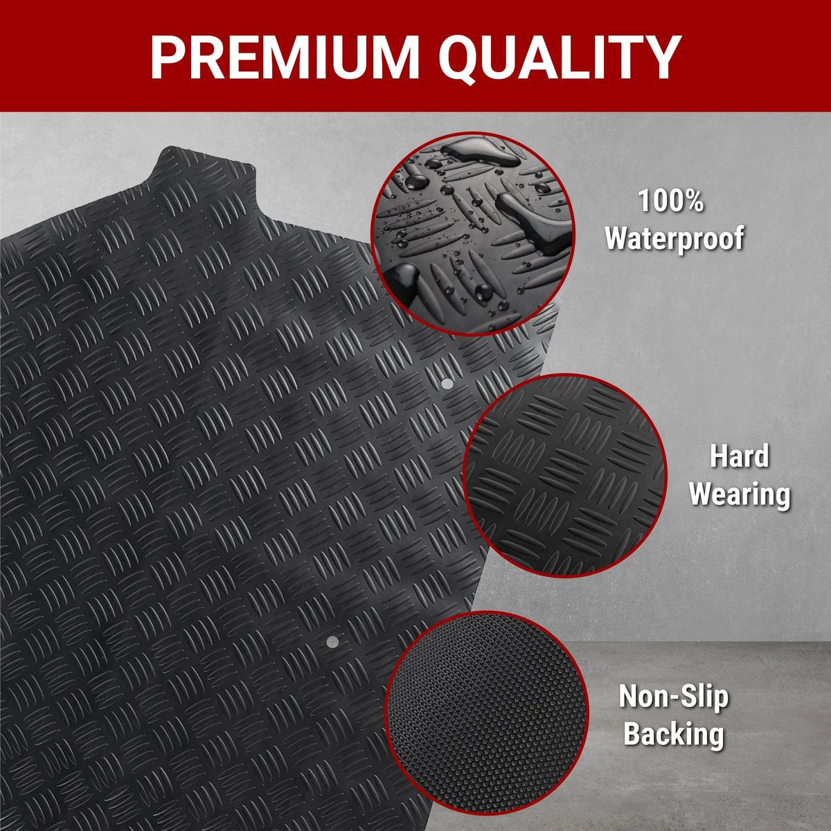 Ford Transit Custom Rubber Floor Mats (Front) 2023+ UK Custom Covers