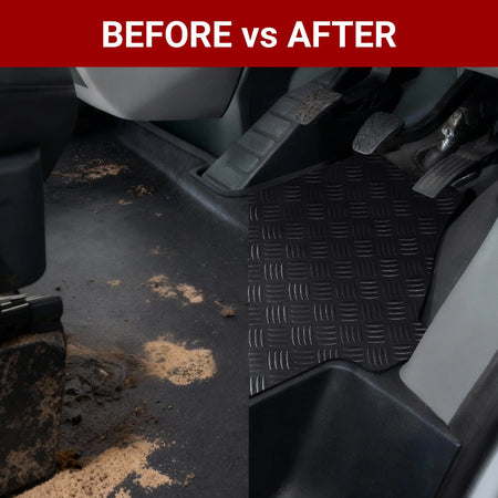Ford Transit Custom Rubber Floor Mats (Front) 2023+ UK Custom Covers