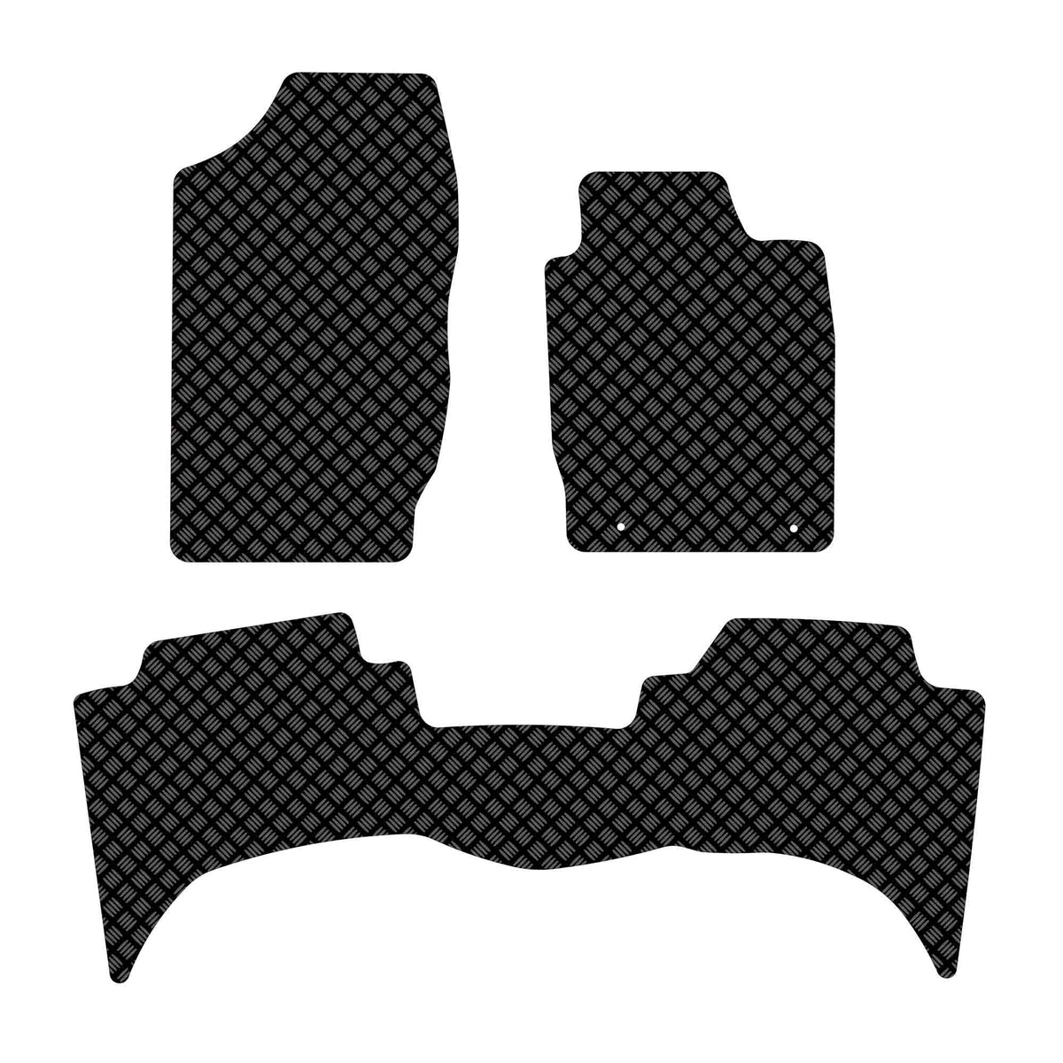 Fiat Fullback Rubber Floor Mats (Double Cab) (2017+) UK Custom Covers