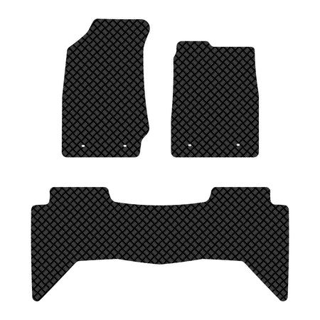 Isuzu D Max Rubber Floor Mats (Double Cab) (2012+) UK Custom Covers