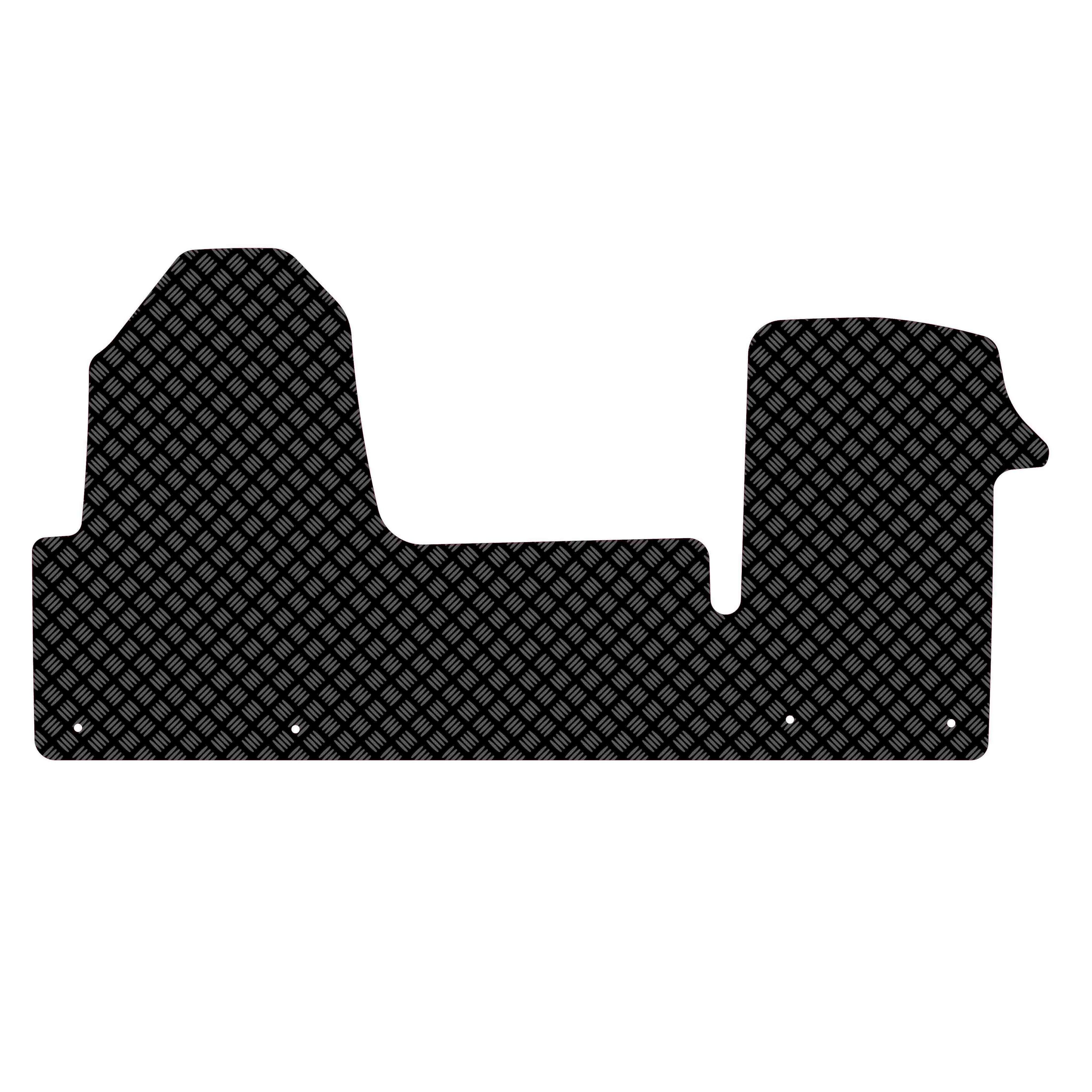 Fits Nissan Interstar Rubber Floor Mats (Front Cab) (2022+) UK Custom Covers