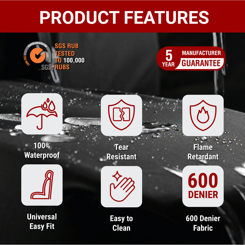 Universal Van Seat Covers Waterproof PU