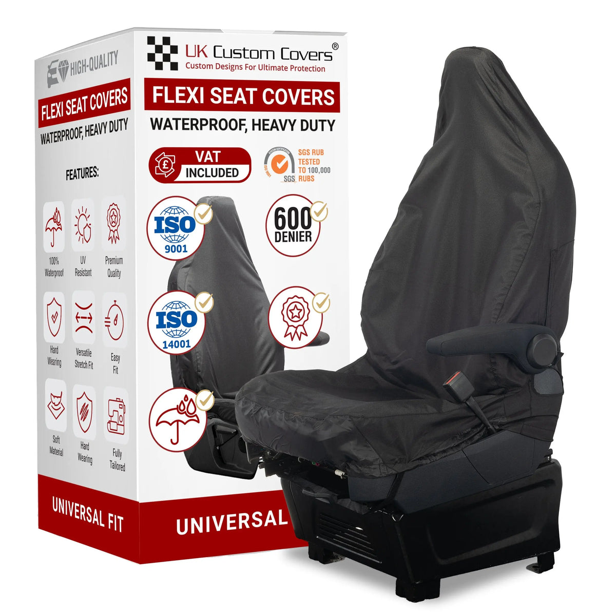 Universal Flexi Fit Seat Covers – Waterproof PU UK Custom Covers