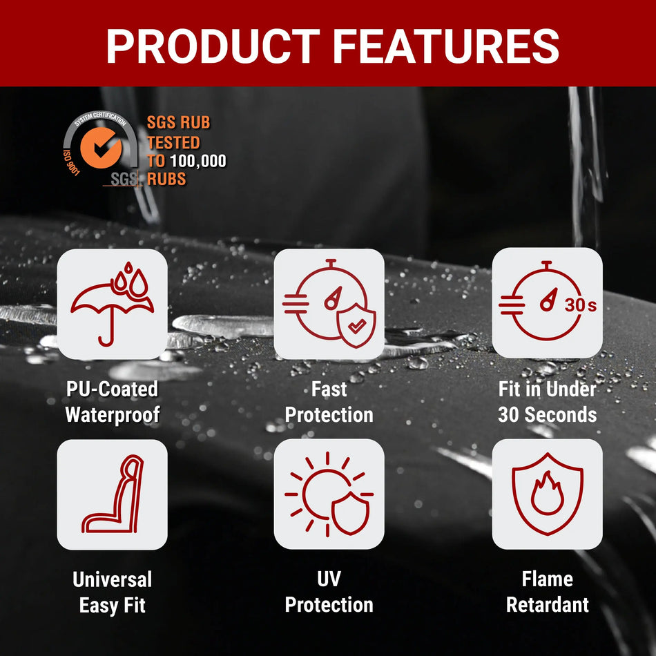 Universal Quick Fit Seat Covers – Waterproof PU