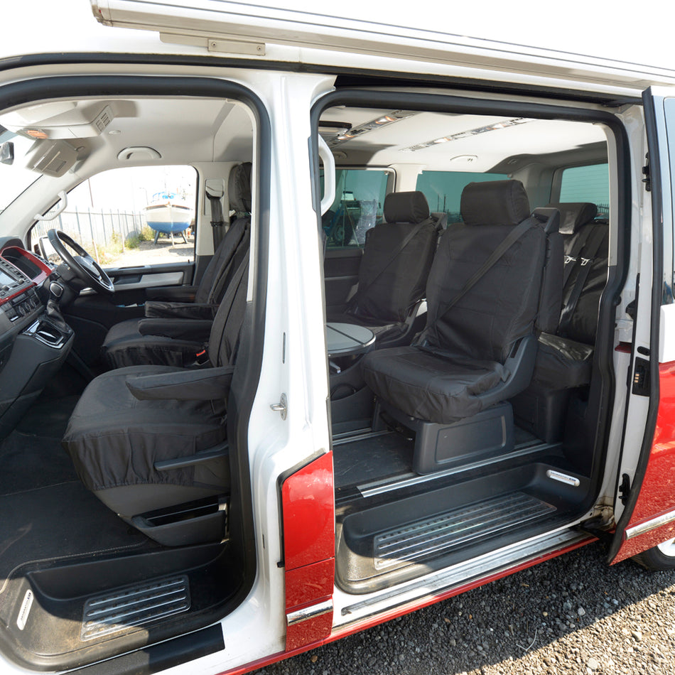 VW Transporter T5/T5.1 Caravelle Front & Rear Seat Covers (2003-2015)