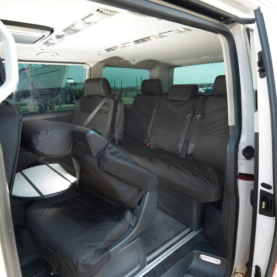 VW Transporter T5/T5.1 Caravelle Front & Rear Seat Covers (2003-2015)