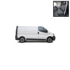 Renault Master Tailored Front Seat Covers - Black (2010 Onwards)